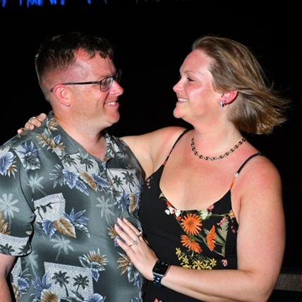 You would've thought that after a surprise tray of desserts being brought to the end of the pier and Brian saying yes to photos, Amanda would've caught on to the proposal. Brian did great!