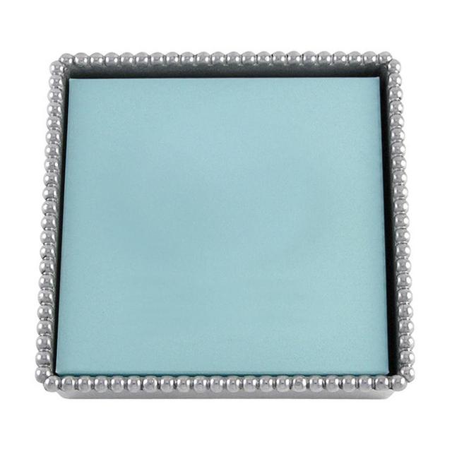 Beaded Edge Recycled Metal Napkin Holder