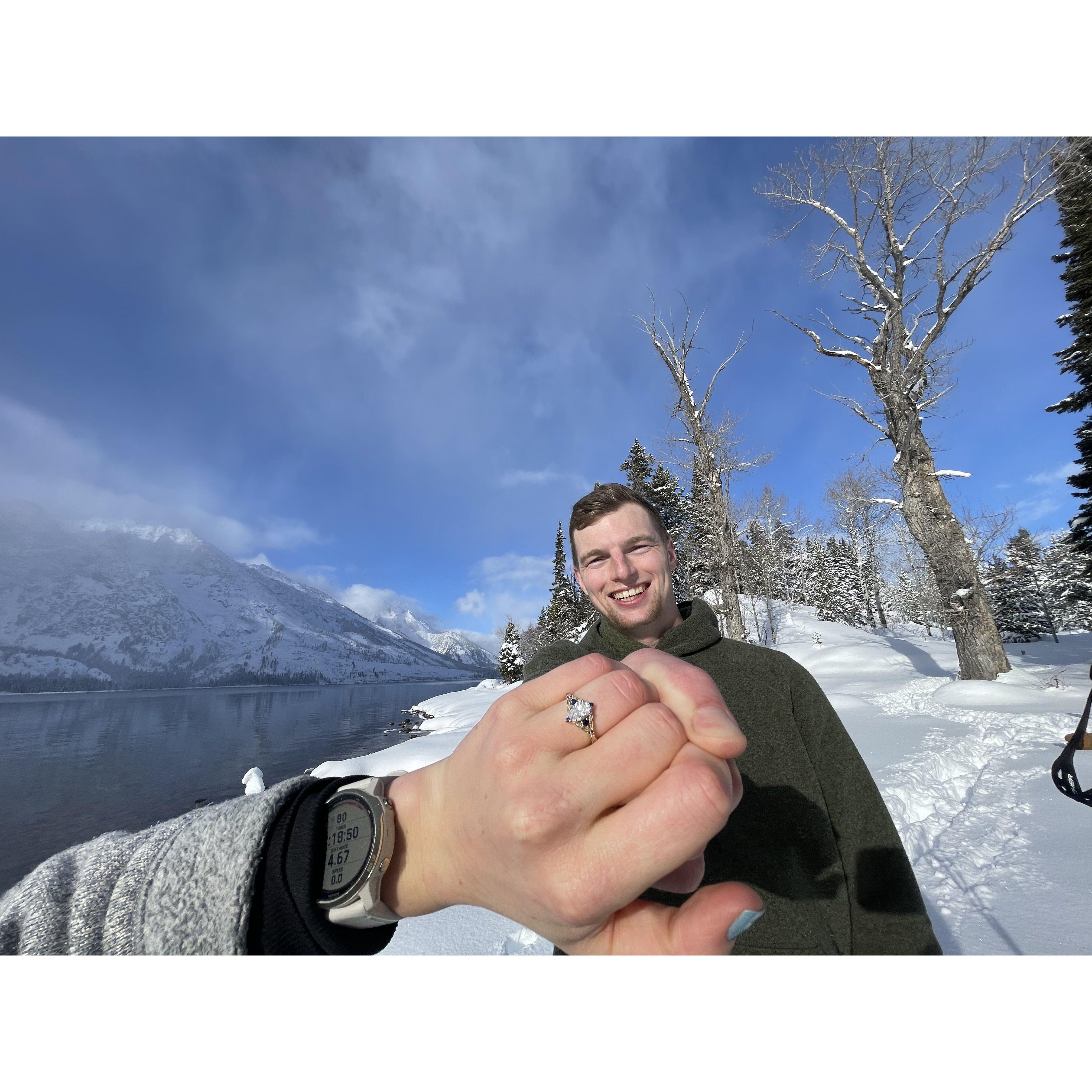 And the same spot we first said "I love you" became the spot we said YES to forever, exactly one year after saying YES to each other!