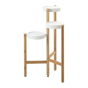 SATSUMAS				Plant stand, bamboo, white
