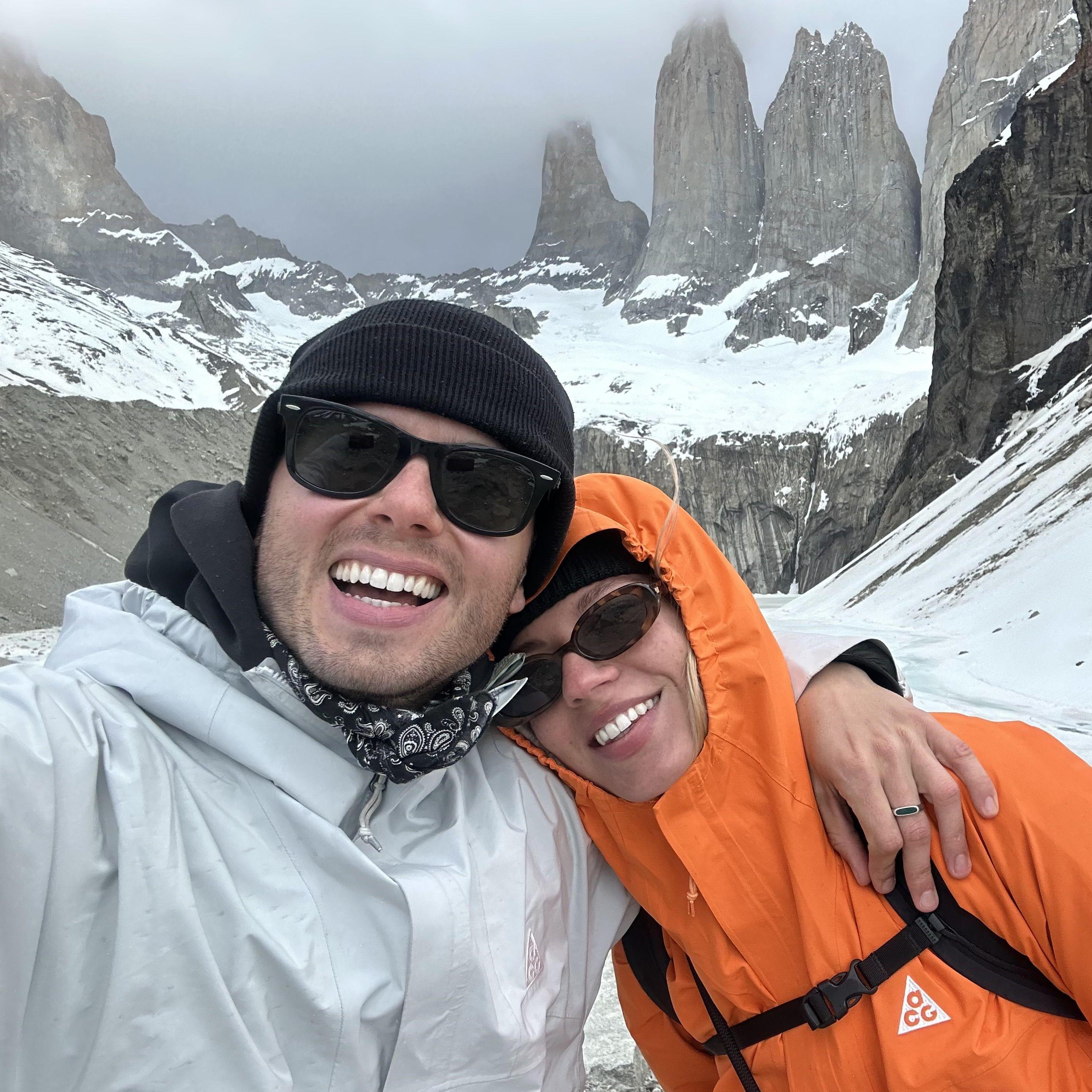 At the top of Torres del Paine, Patagonia - October 2023