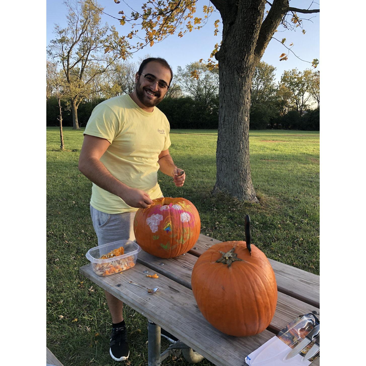 Pumkin carving like little kids - 2021