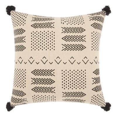 Shapes Throw Pillow Off White - Mina Victory