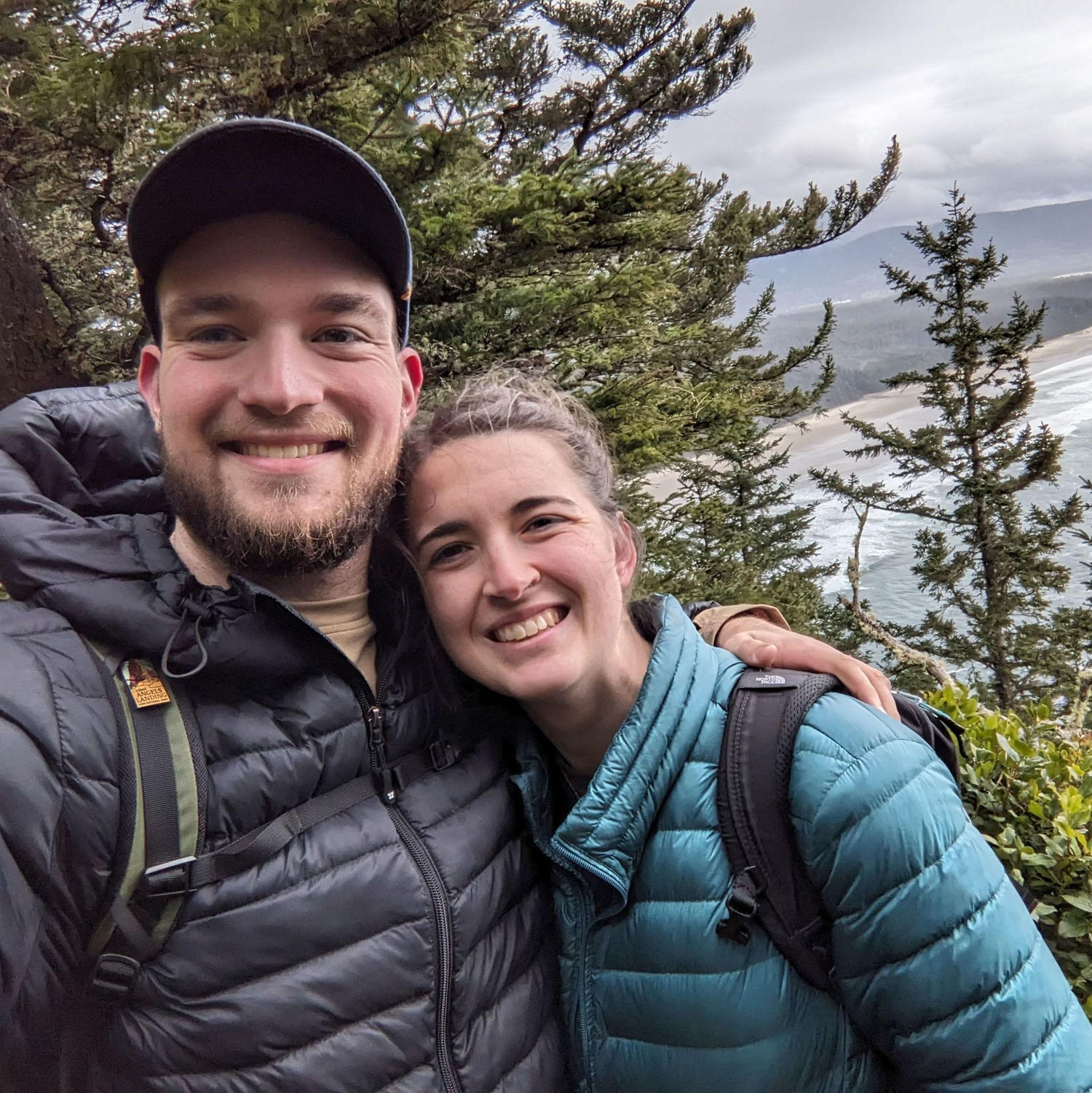 A very windy hike at Cape Lookout on the Oregon Coast