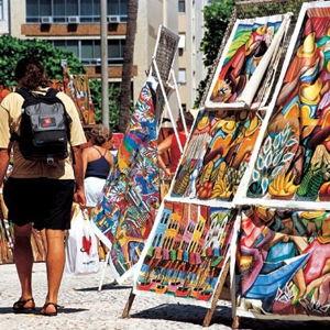Art purchase from Feira Hippie de Ipanema