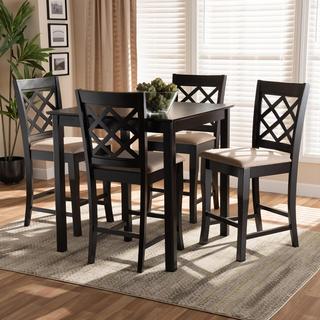 Alora Finished 5-Piece Wood Pub Set