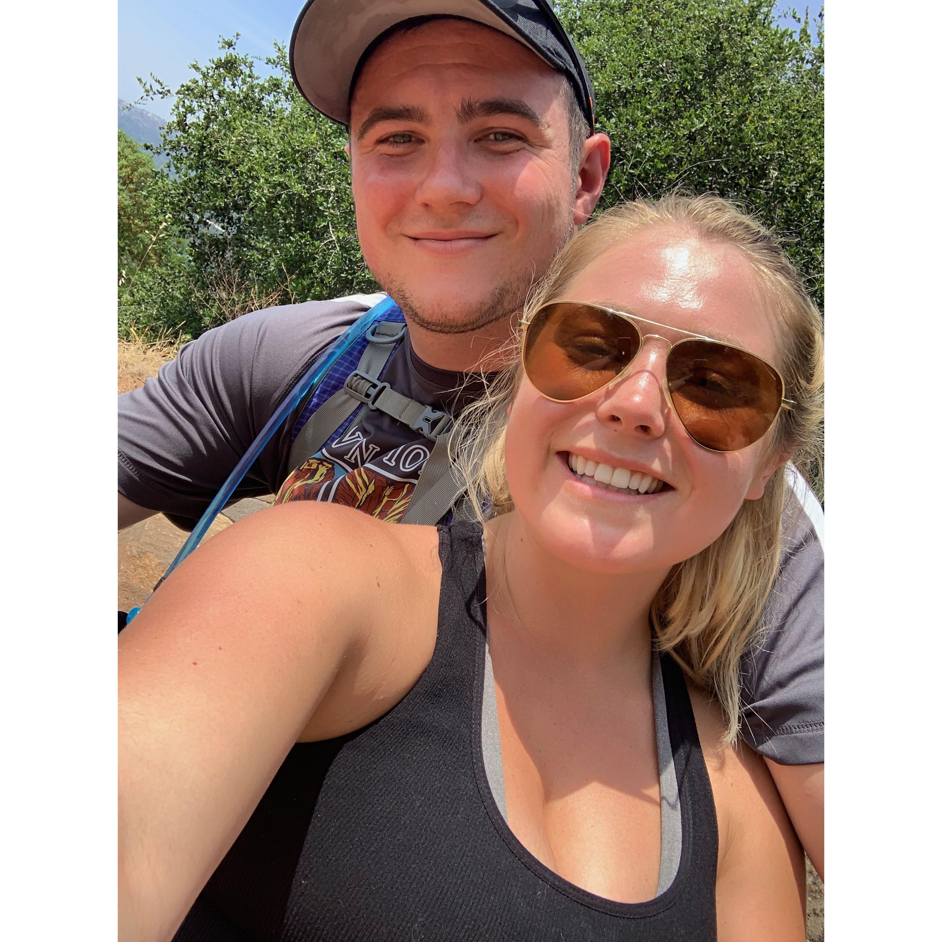 The actual first photo together, took her on our first hike in Annadel Park