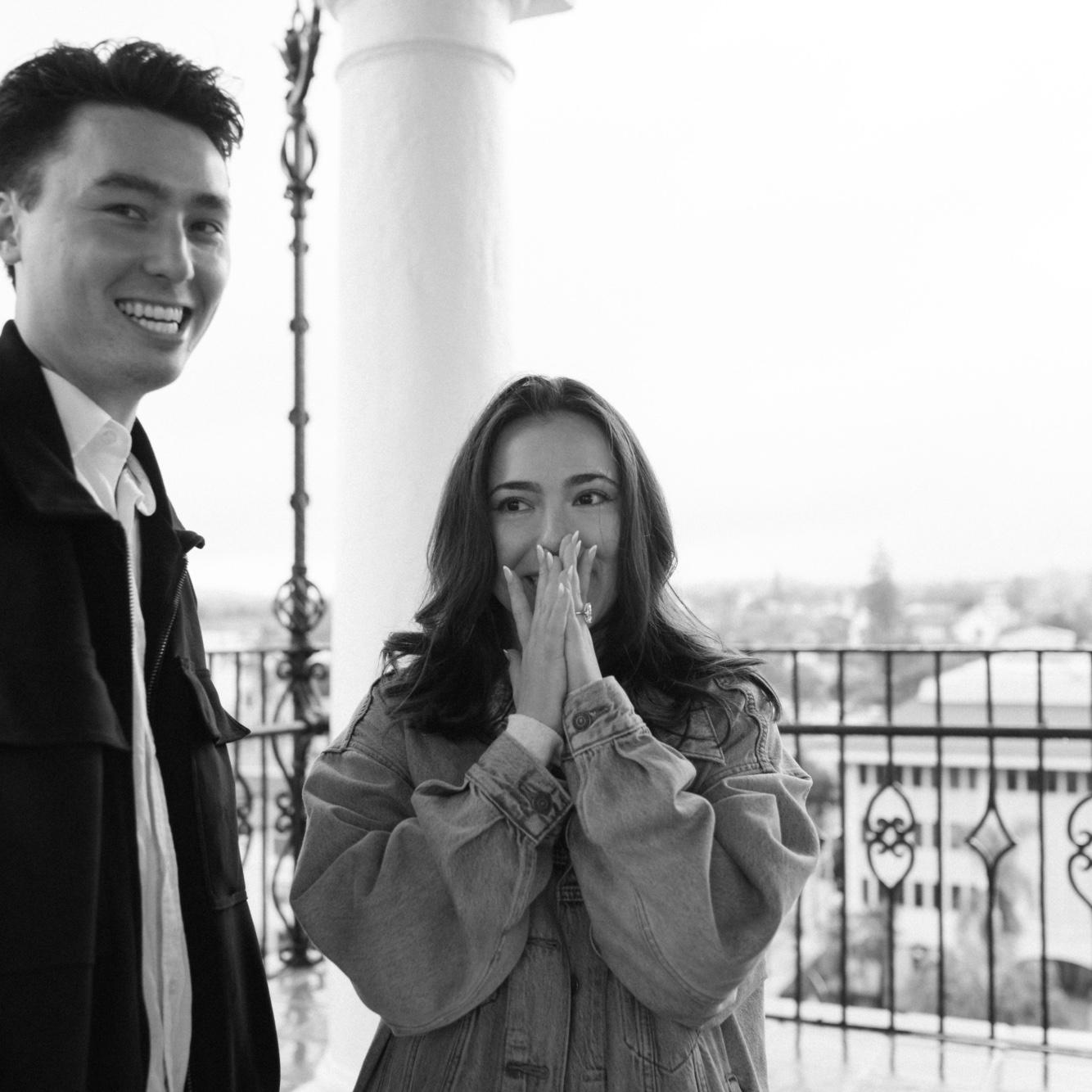 Quite literally after Matt popped the question