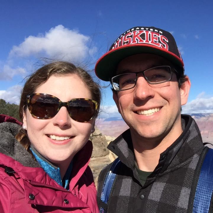 At the Grand Canyon where Tom proposed!
