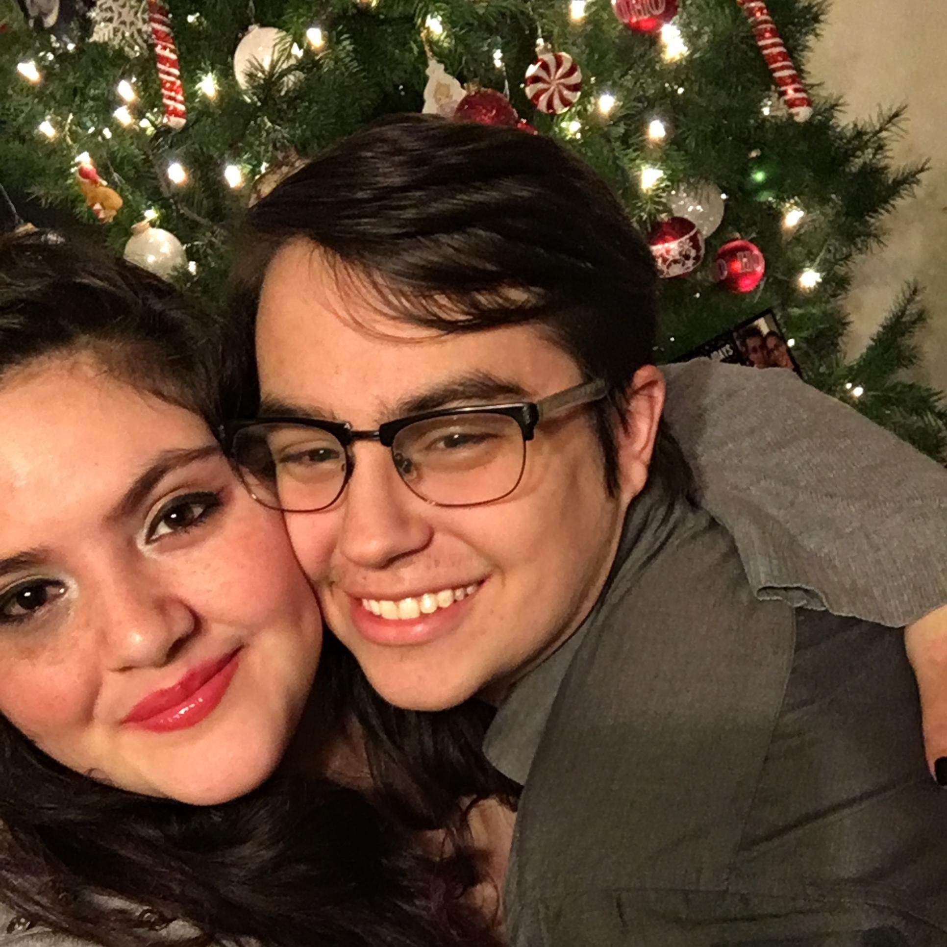 Our first Christmas together.