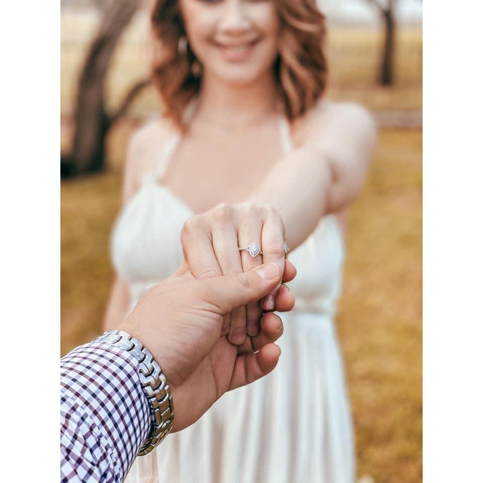 Engagement photo in Lubbock.