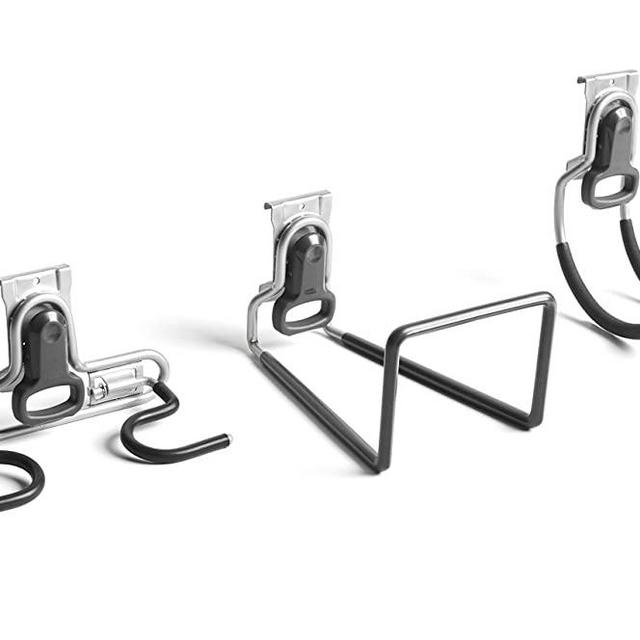 Rubbermaid Fasttrack Hooks, Kit, Black
