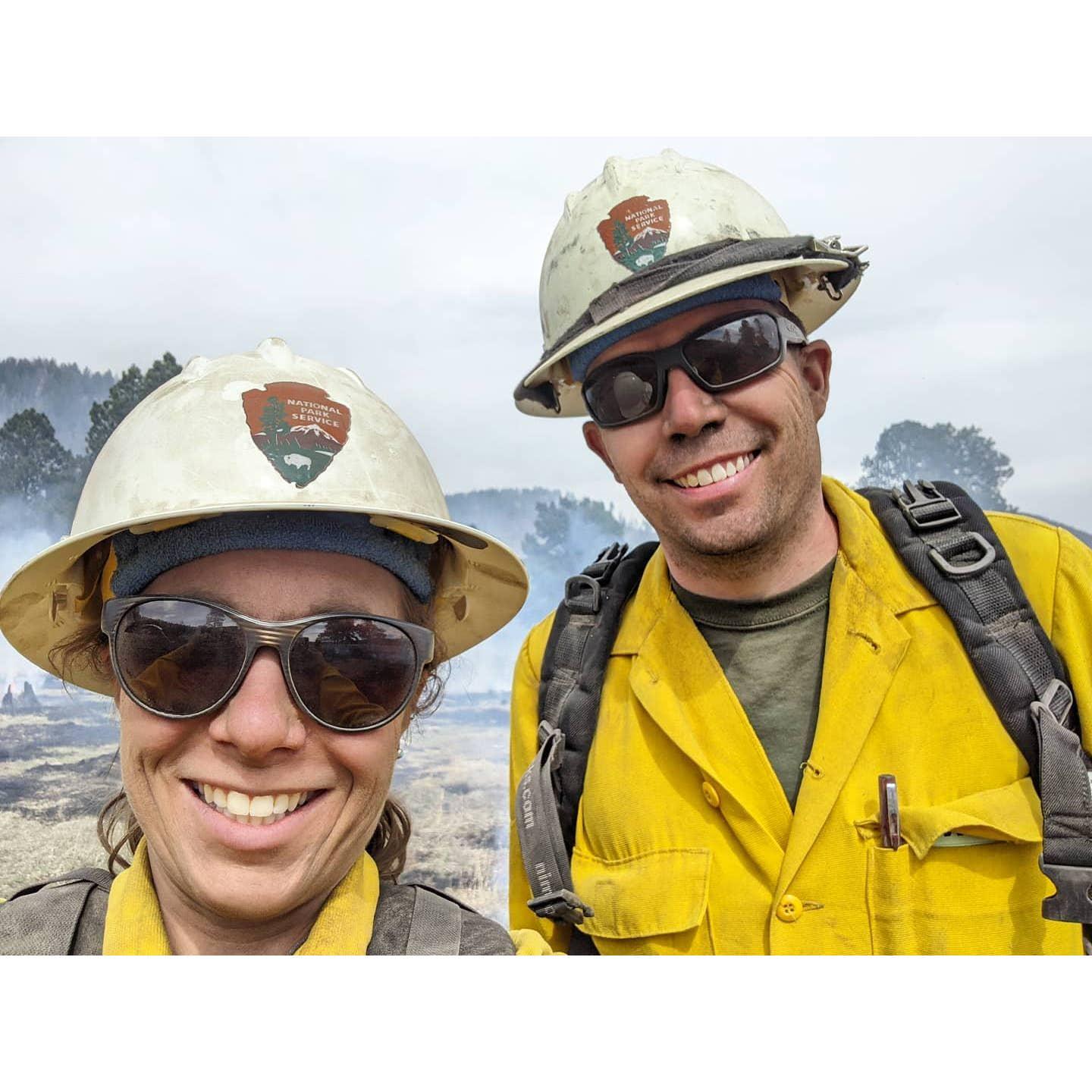 Prescribed fire at Valles Caldera National Preserve, New Mexico, 2021