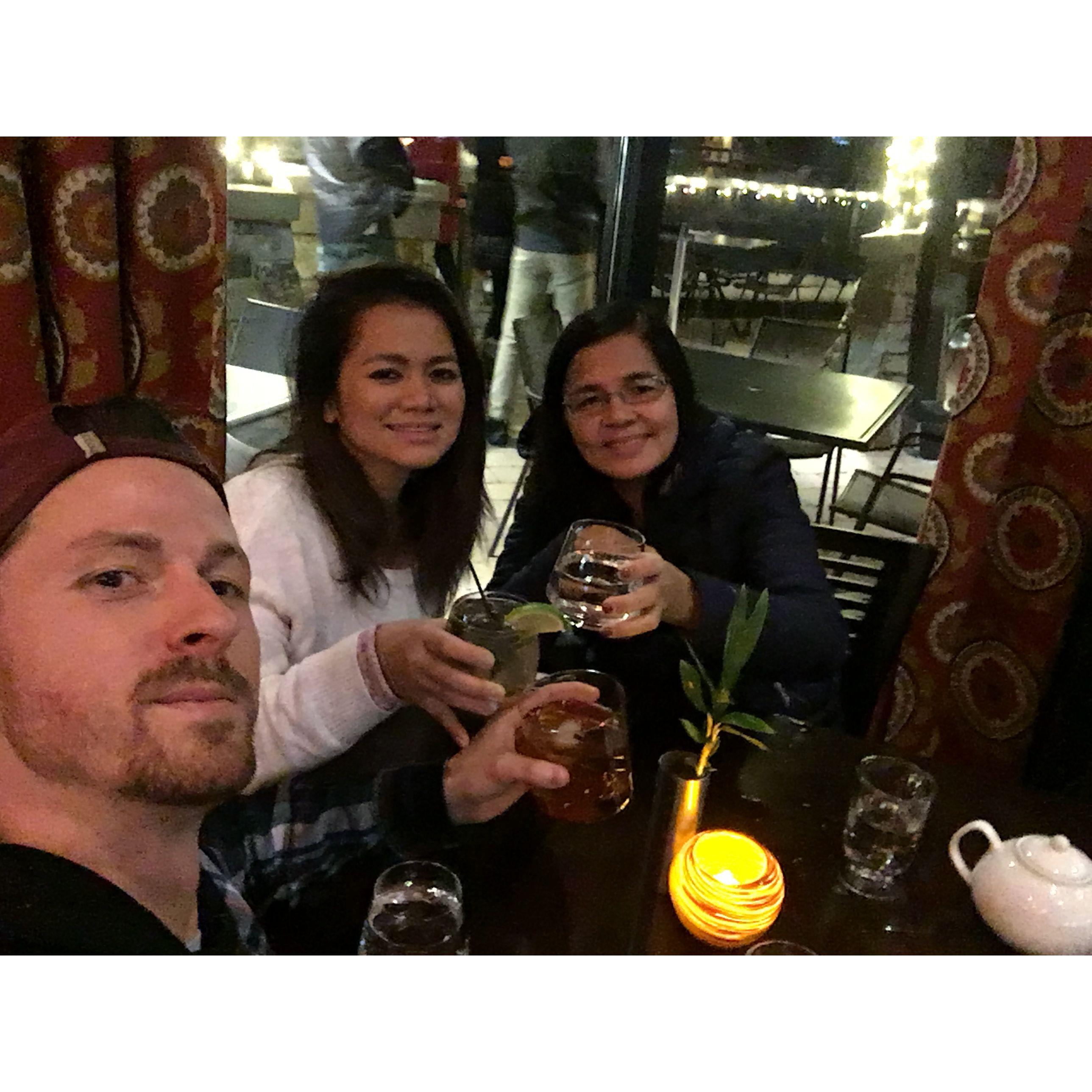 Our first Christmas with Kim's mom