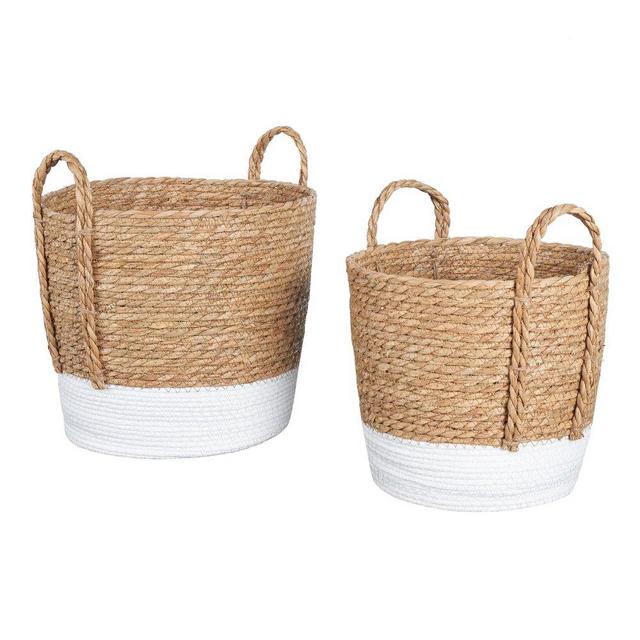 Mainstays Seagrass & Paper Rope Baskets (Set of 2)