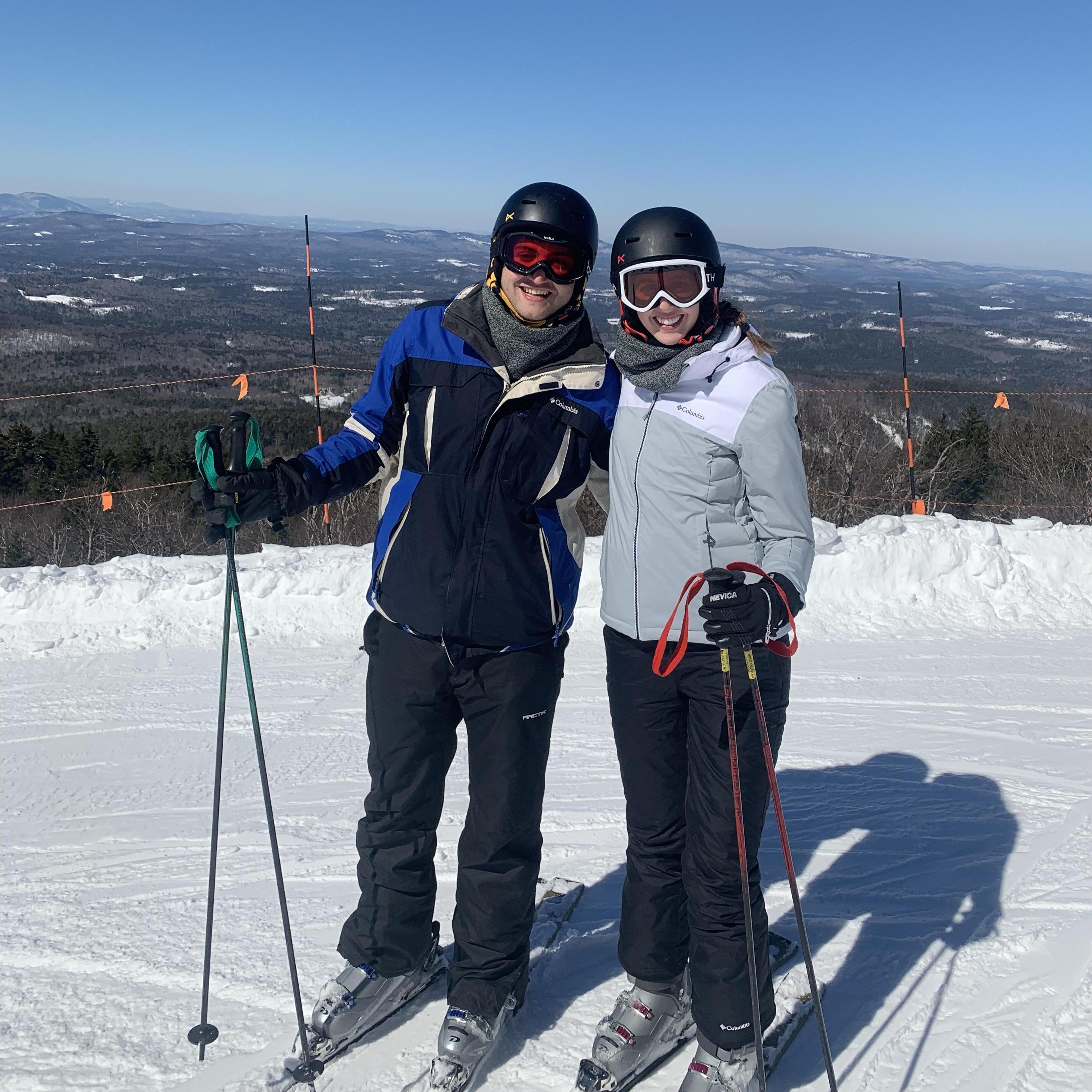 Skiing at Sunapee in March 2019