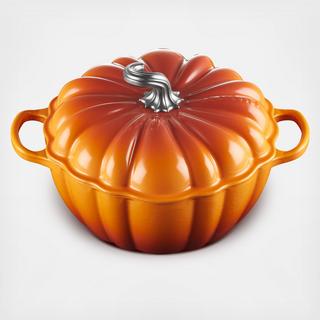 Pumpkin Figural Cocotte with Knob