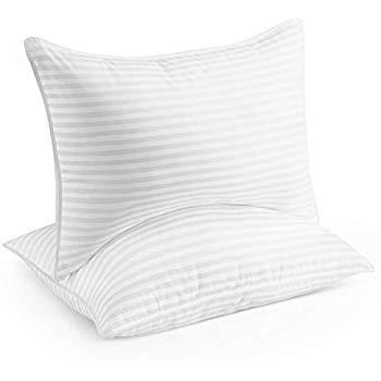 Beckham Hotel Collection Gel Pillow (2-Pack) - Luxury Plush Gel Pillow - Dust Mite Resistant & Hypoallergenic - King