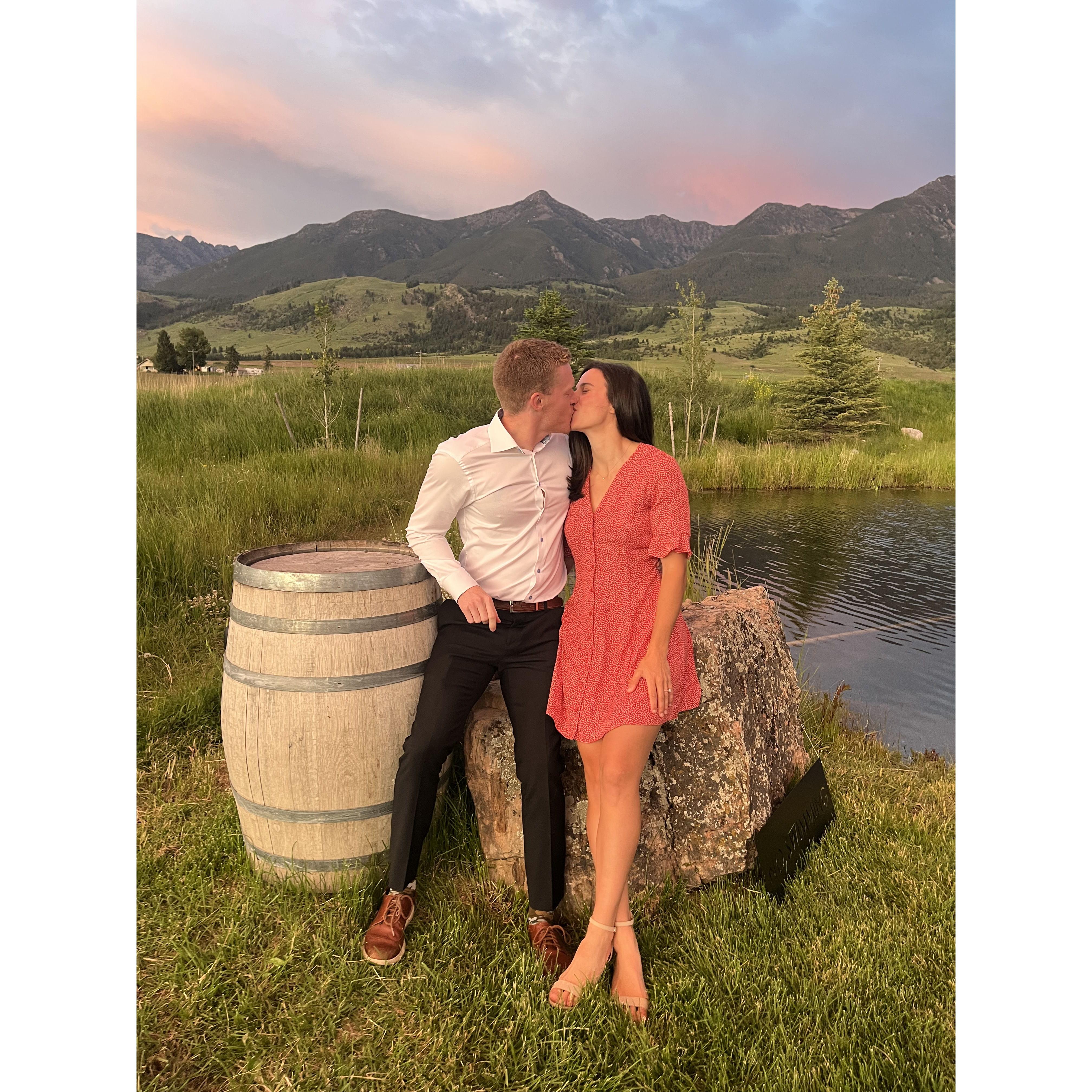 The Matzen wedding in Livingston, MT.