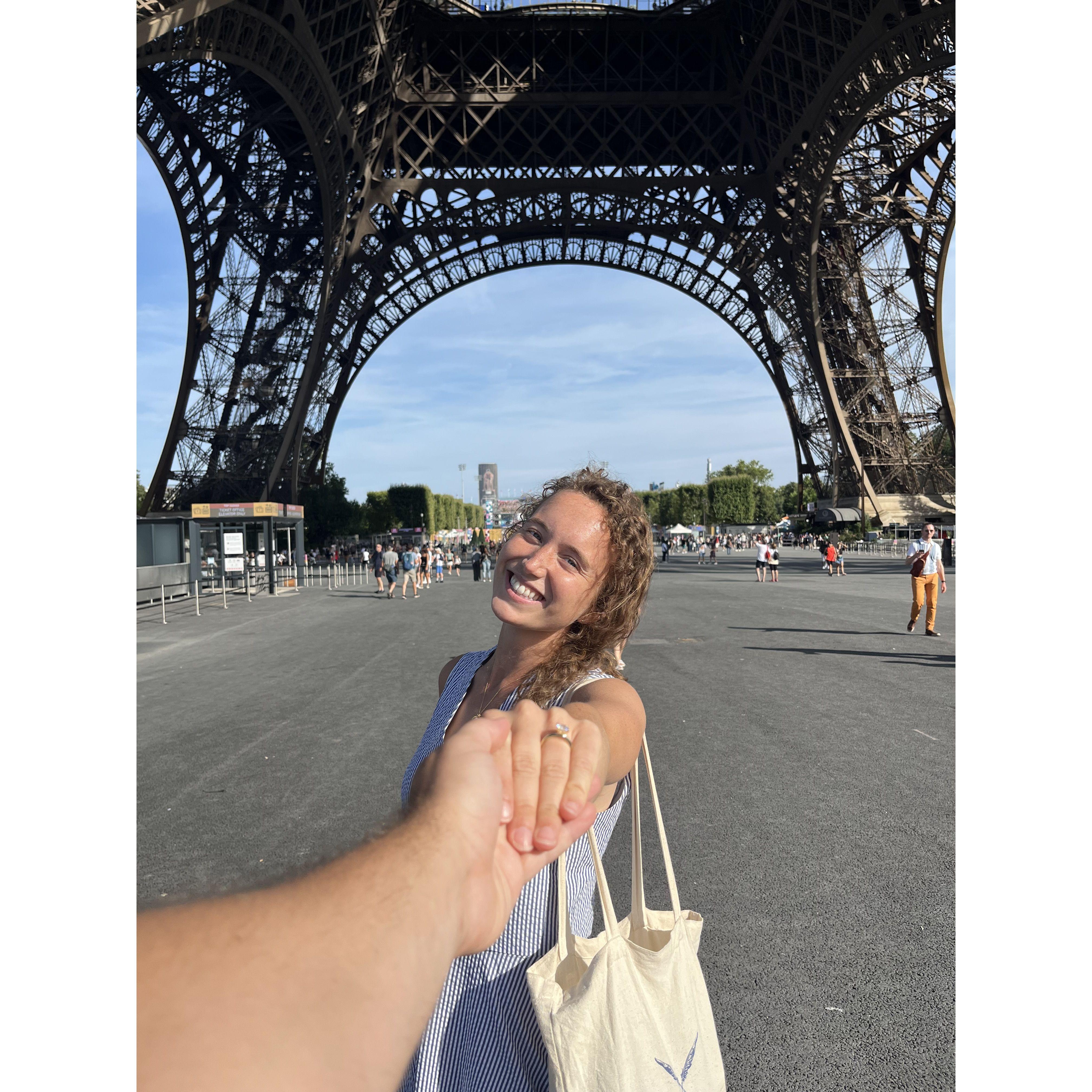 Jacob took this photo while we were sight seeing later in the day after he proposed! :)