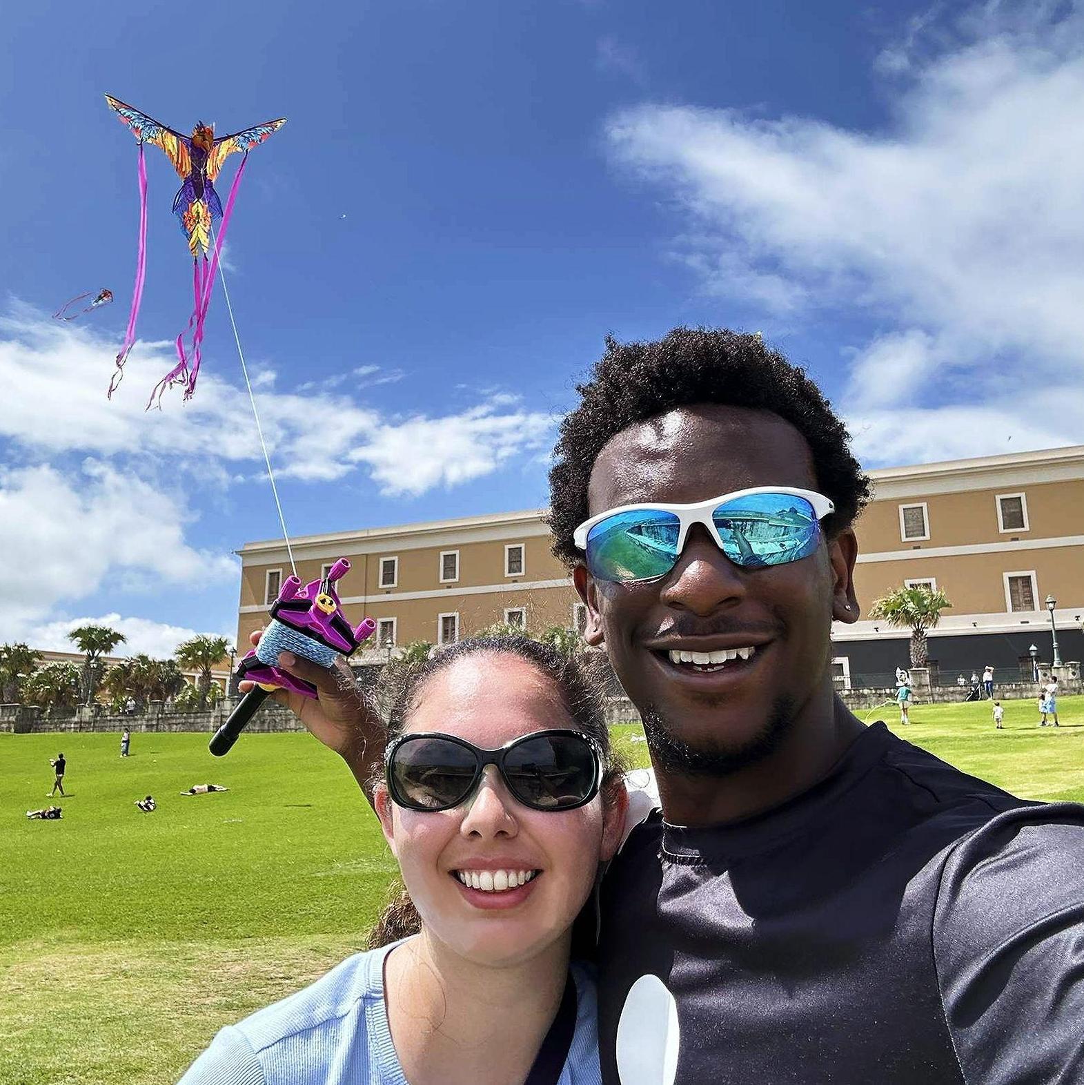 Kite Flying at Castillo San Felipe del Morro Fort, San Juan PR