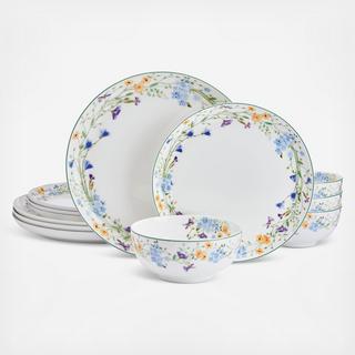Quinn 12-Piece Bone China Dinnerware Set, Service for 4