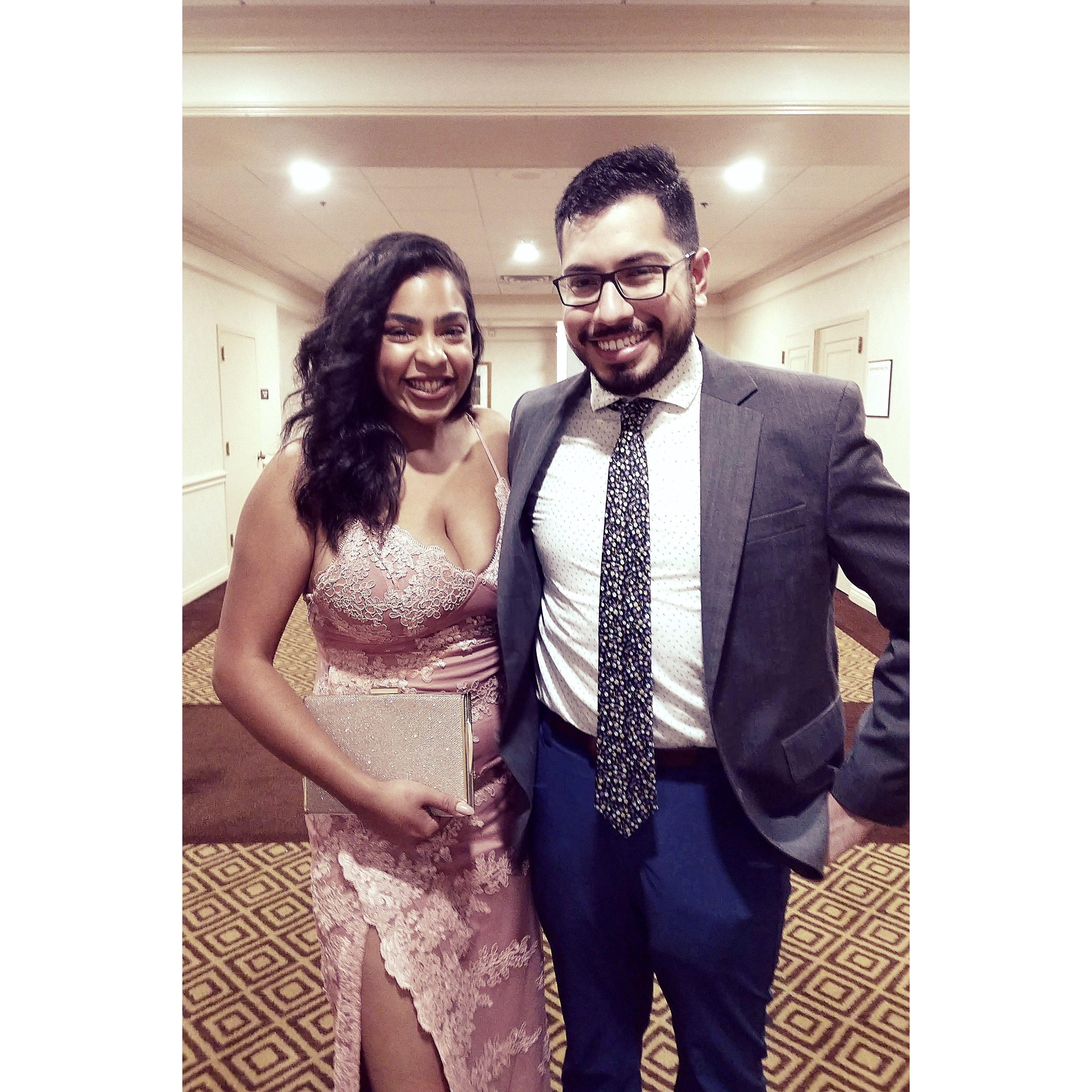 Our first wedding together!