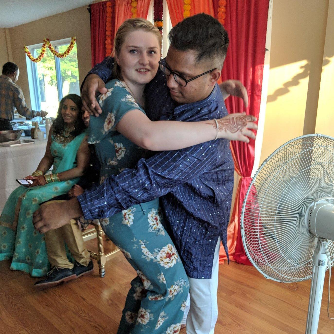 Molly and Shawn at Amanda and Prashant’s ceremony