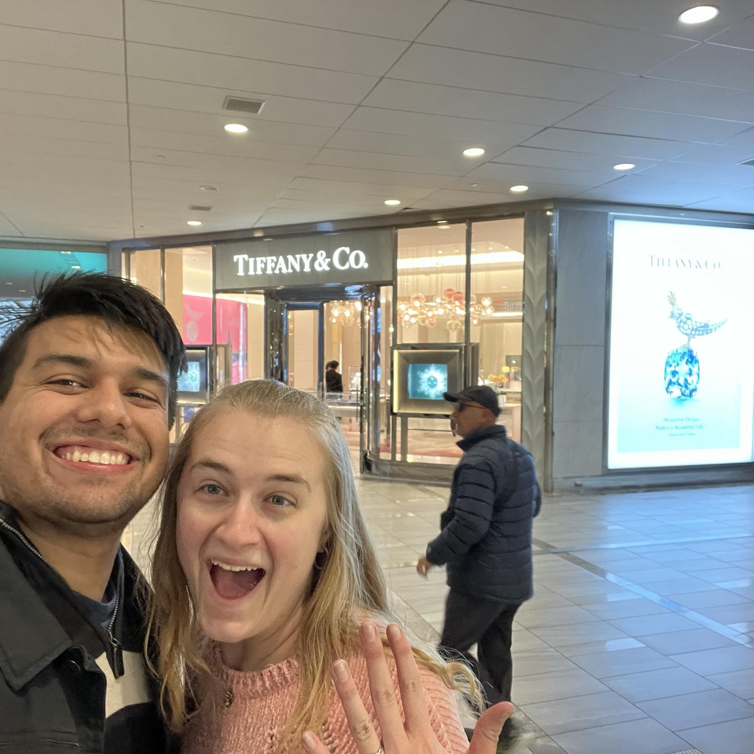 Saw Tiffany & Co. while on a date in Boston