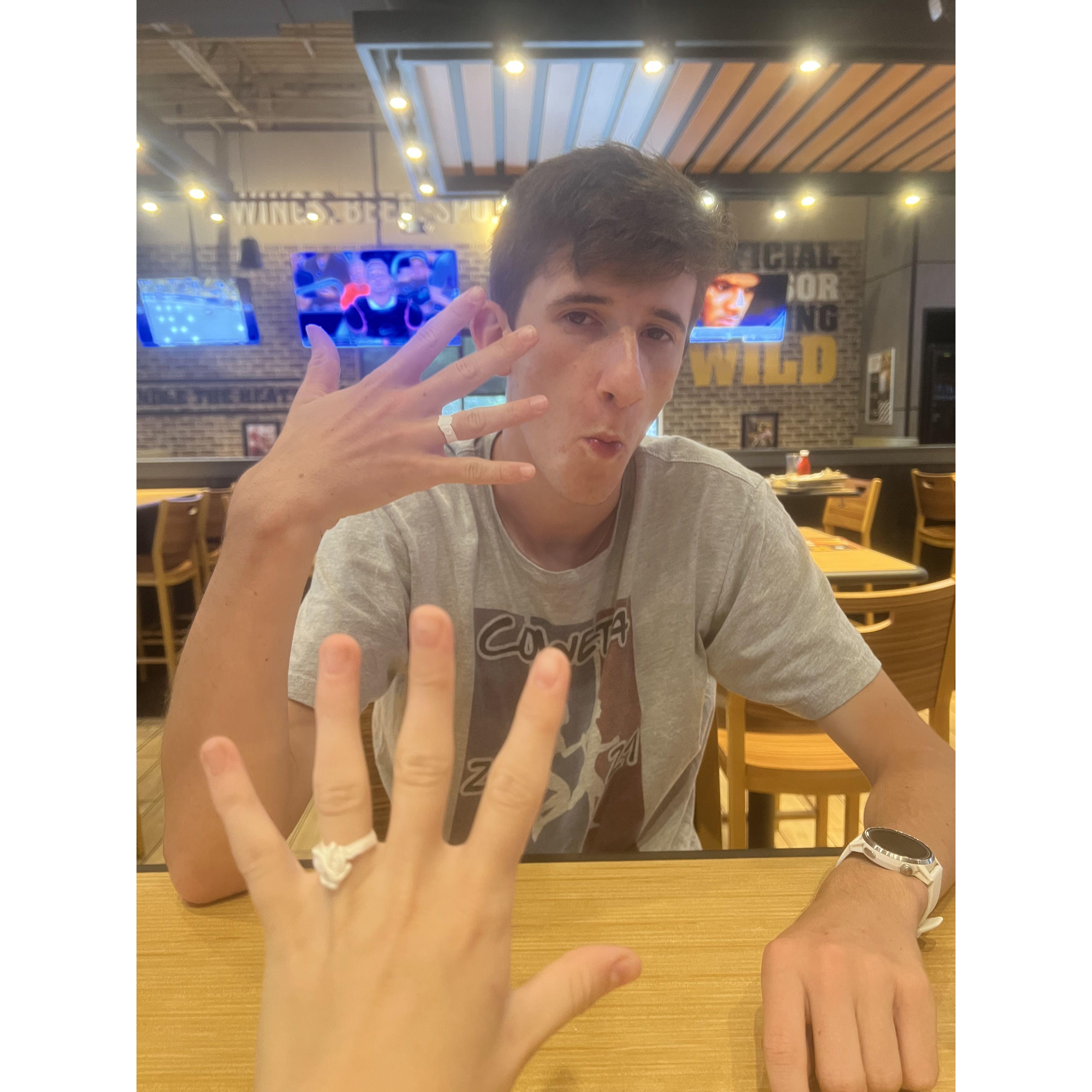 Bryson was planning this whole engagement thing for awhile!