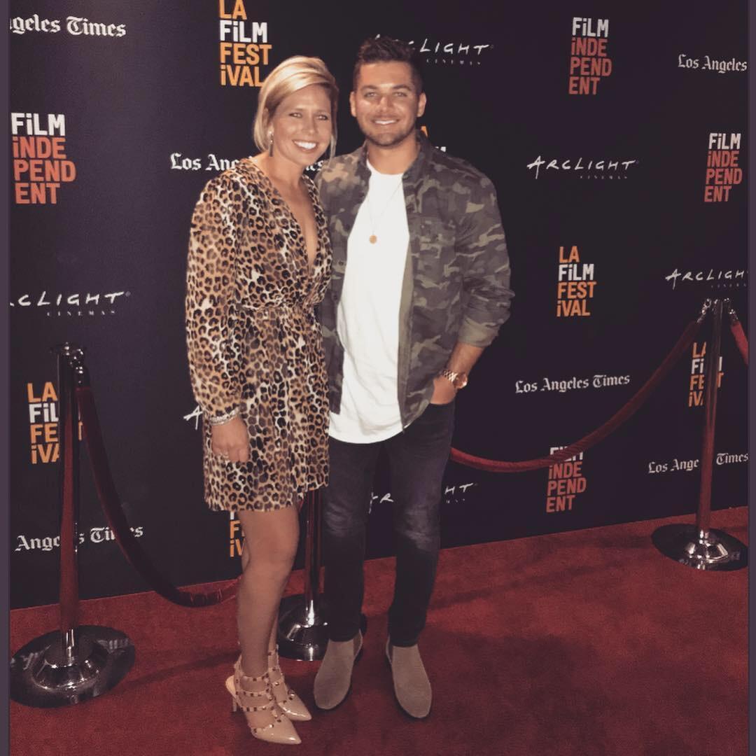 In Los Angeles at Stefanie's movie premiere