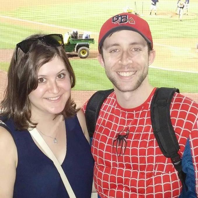 Post-game at the G-Braves early on into our dating