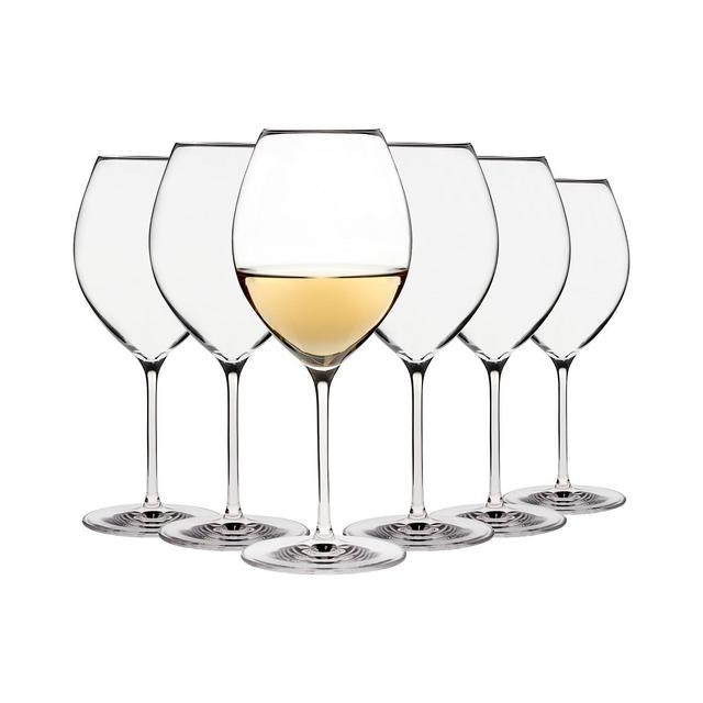 Oneida Karen MacNeil Flavor First, Set of 6 Creamy & Silky Wine Glasses