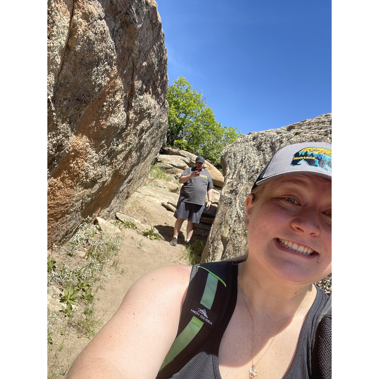 Hiking- my favorite adventure, his torture