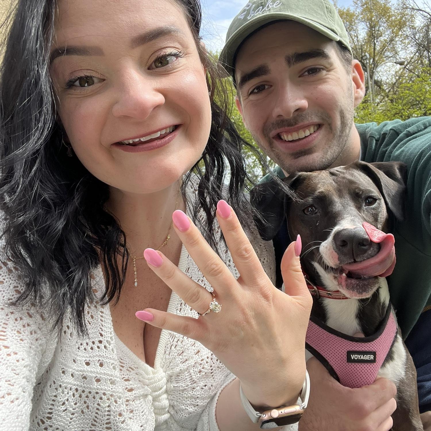 The day that Drew proposed!