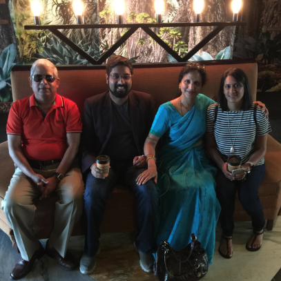 Meeting Sridhar's parents for the first time!