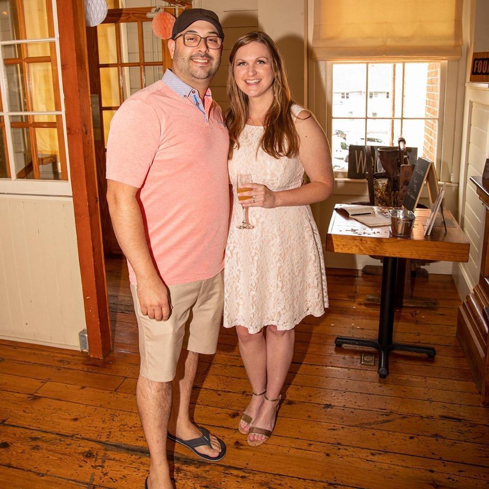 at my bridal shower