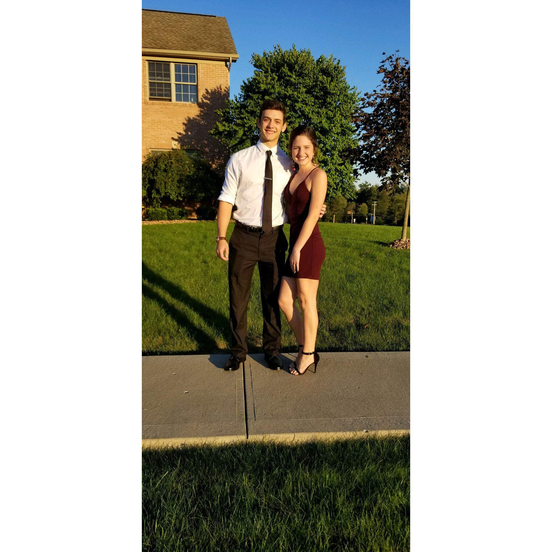 Our first homecoming dance together