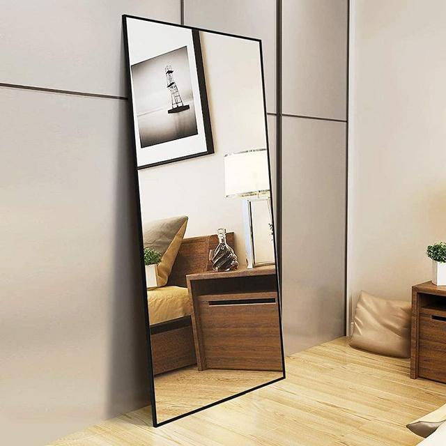 CASSILANDO Full Length Mirror 65" × 24", Floor Mirror,Standing Mirror, Against Wall for Bedroom,Dressing and Wall-Mounted Thin Frame Mirror