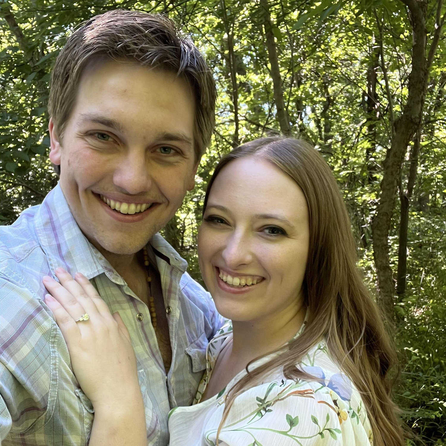 She said "I DO!" at the Fort Worth Botanical Gardens!