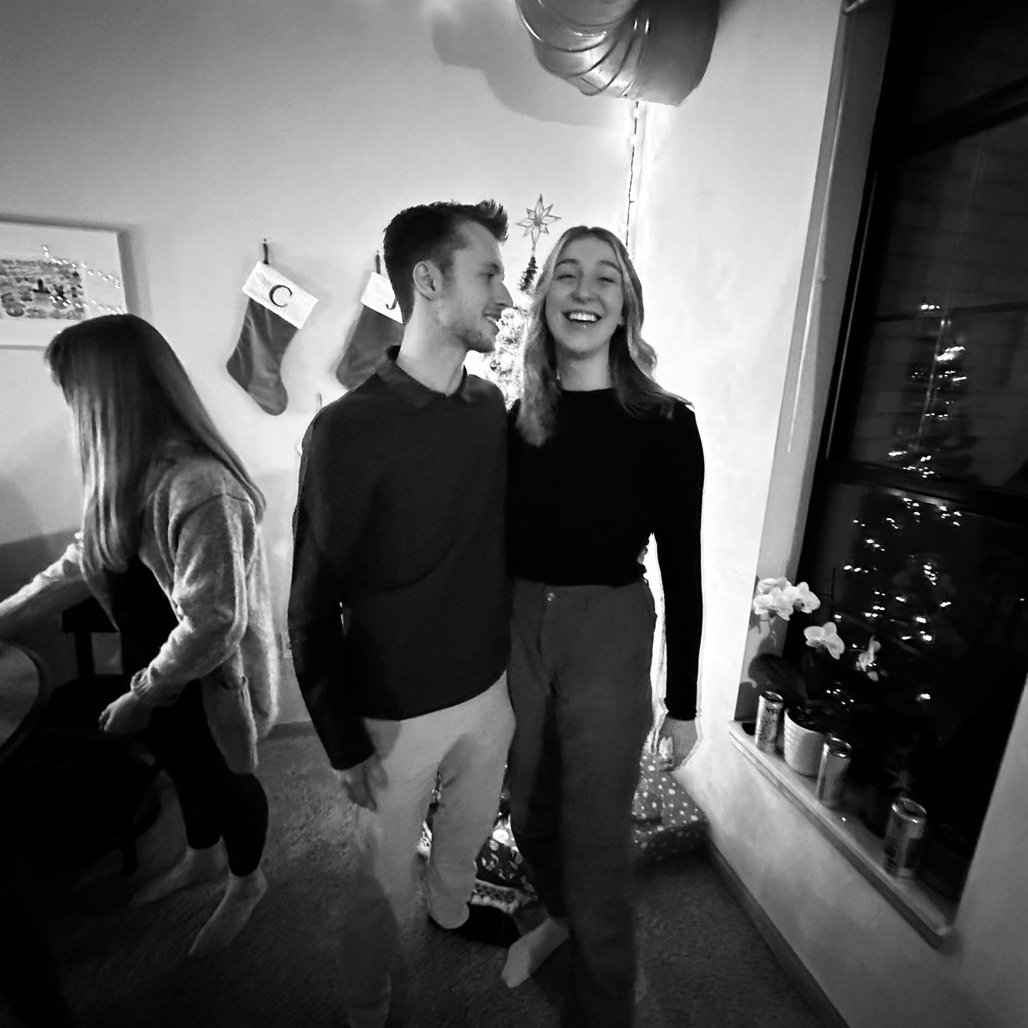 Their first Christmas party