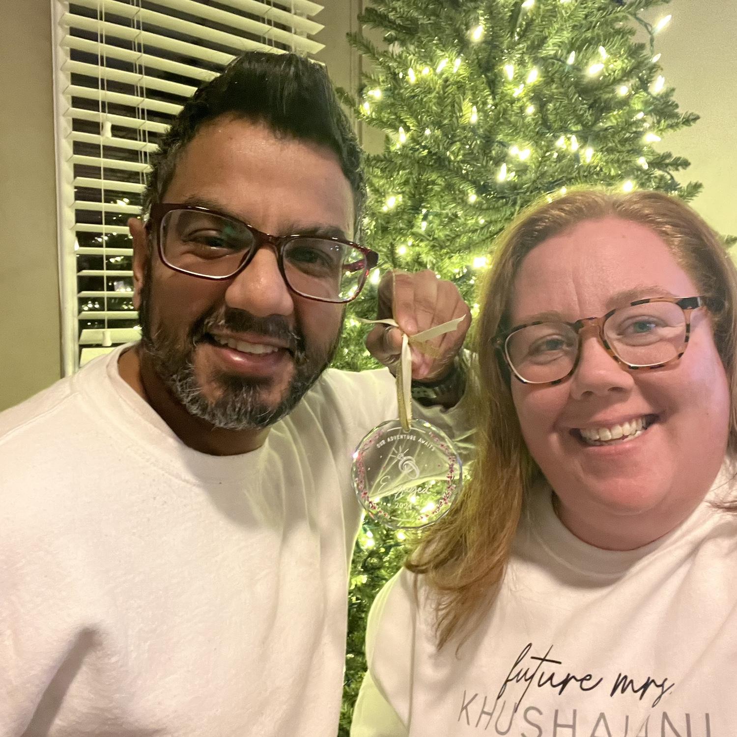 Our first engagement ornament.