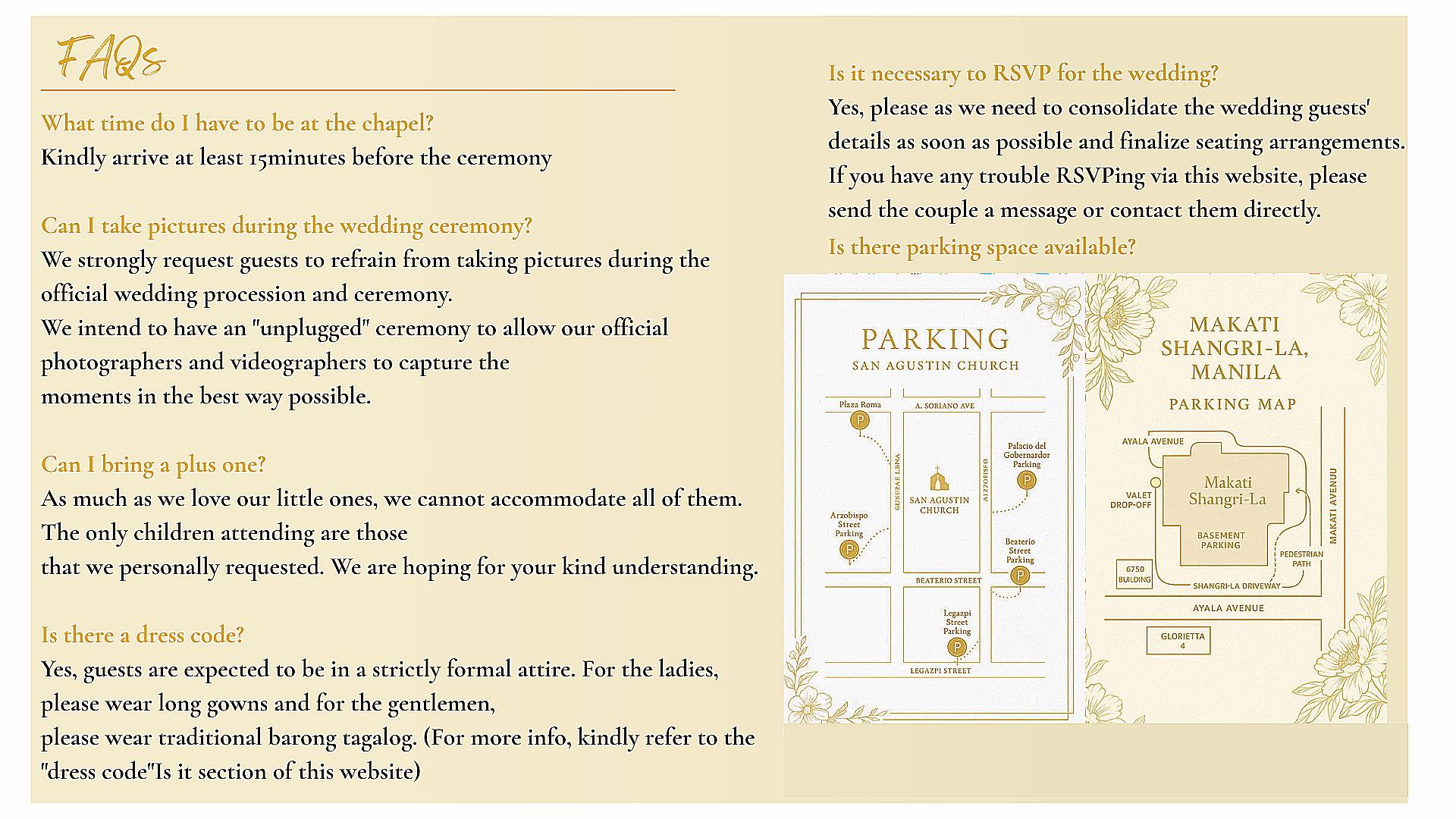 The Wedding Website of Alexandra Ferrer and Don Quieta