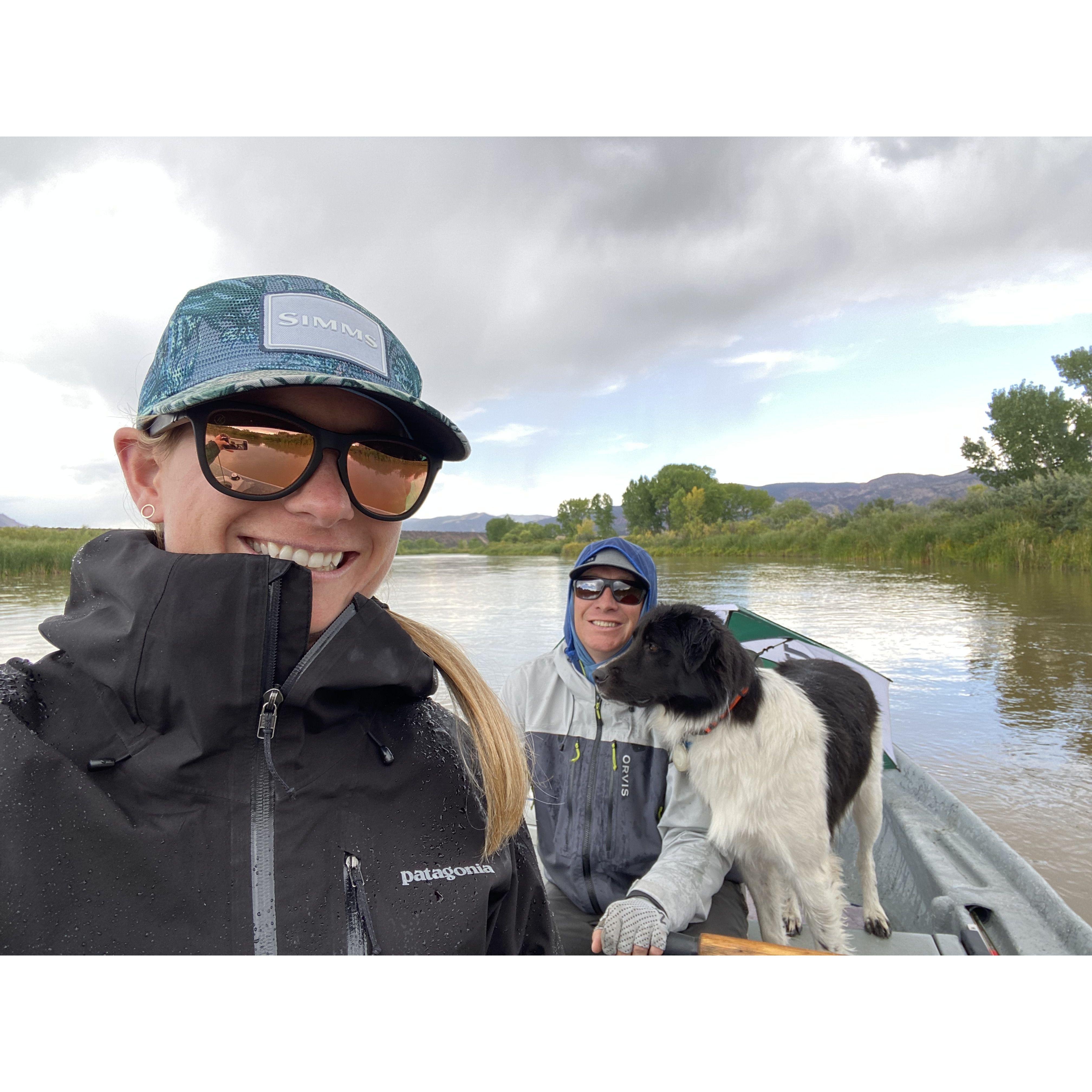 Floating the Green River with Beau.