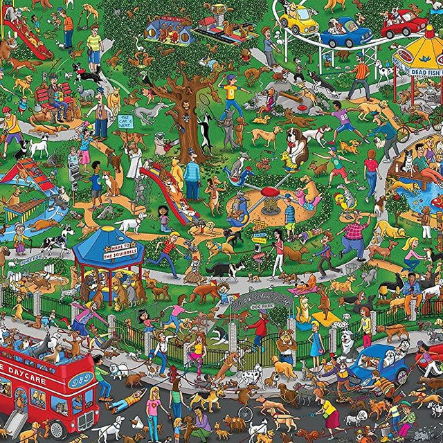 Springbok's 500 Piece Jigsaw Puzzle The Dog Park - Made in USA