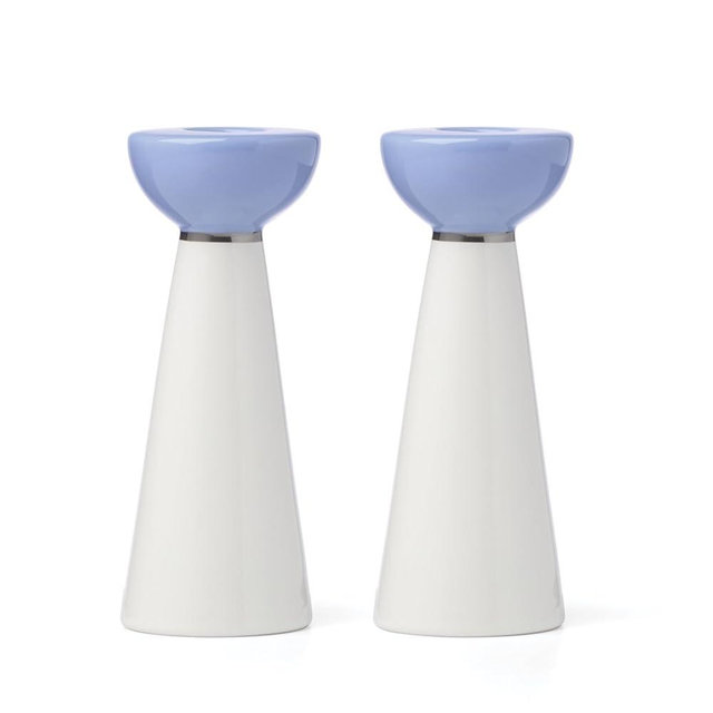 Kate Spade New York Oak Street Candlestick Holders Pair, Set of 2, Passover Decorations, Candle Holder