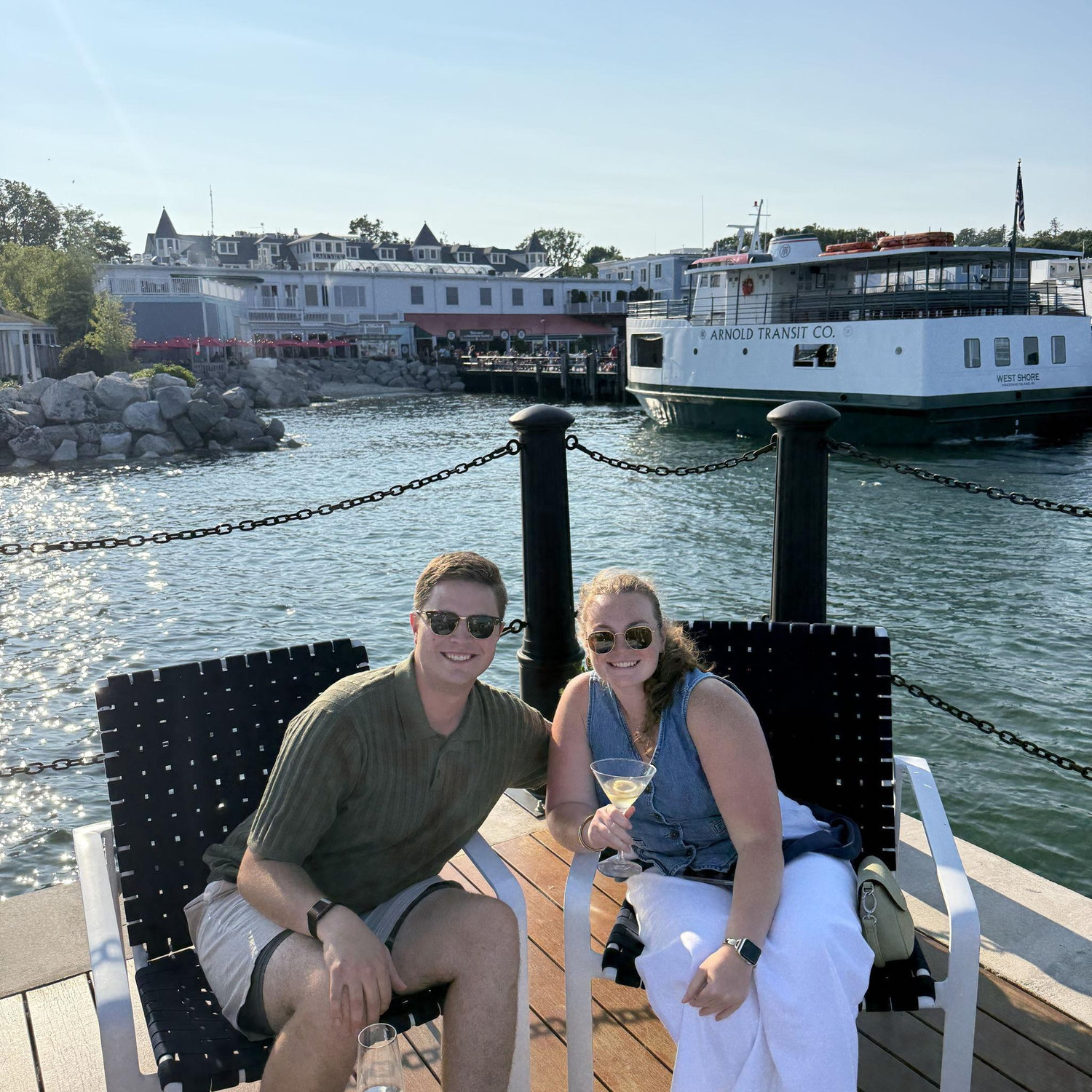 Drinks on the Iroquois Dock - another one of our favorites! We highly recommend!