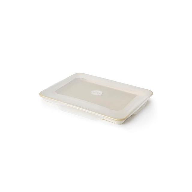 W&P Reusable Silicone Stretch Lid, Casserole (9 x 13) Set of 1, Dishwasher Safe, Freezer Safe, LFGB/Premium Materials, Microwave Safe, Clear