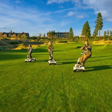Tetherow is known for its GolfBoards - a new, solo way to get around a course. GolfBoards improve speed of play, reduce turf wear & let golfers surf in ways previously reserved for Bend snowboarders.