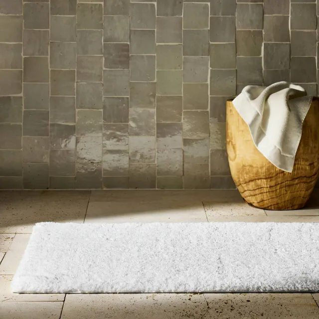 24"x40" Modal Plush Bath Rug White - Casaluna™